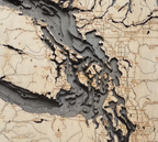 Nautical 3-D Wall Map - Salish Sea